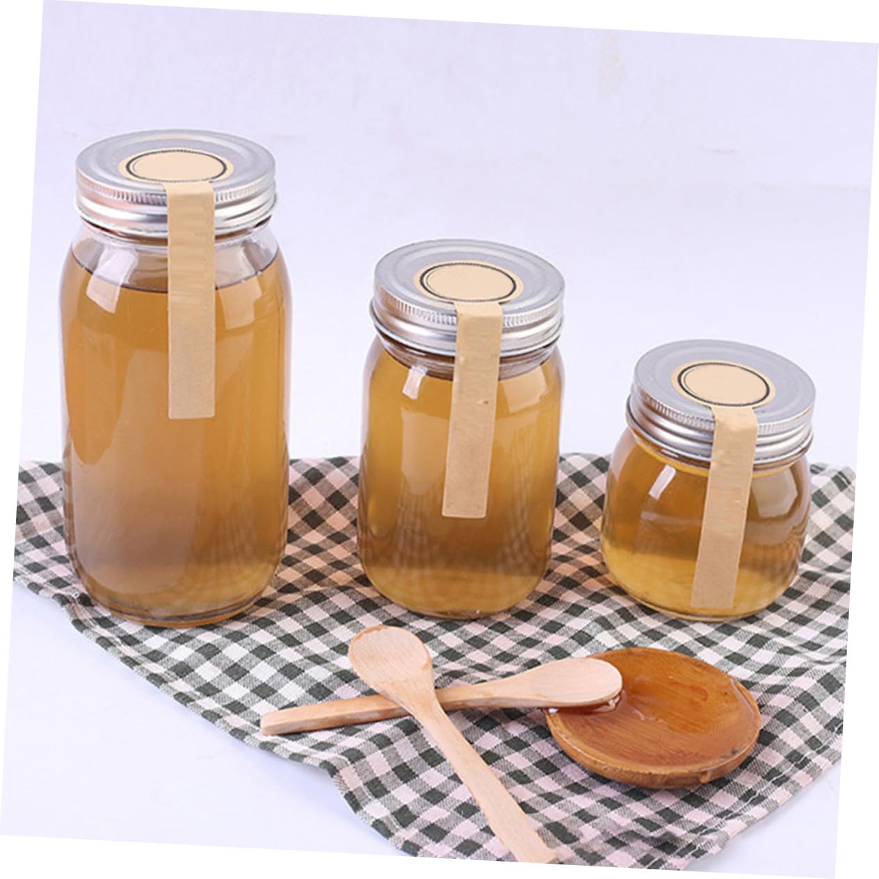 SOIMISS Runde Glasgefäße 380ml aus Glas für Küche und Vorrat