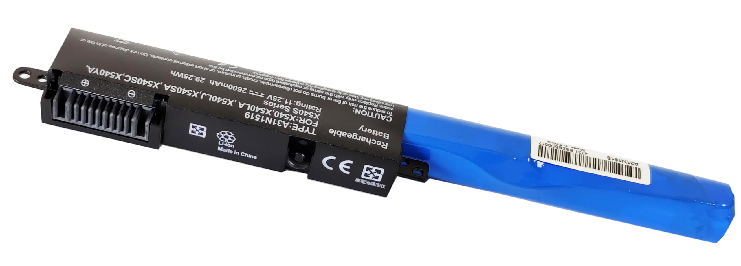 Batteria 3500mAh 11.25V A31N1519 Per Notebook ASUS (R540, X540, F540, VivoBook 15)