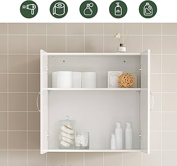 Amazon.co.jp: SoBuy 吊り戸棚 壁掛け棚 戸棚 壁面 幅60×奥行30×高さ60