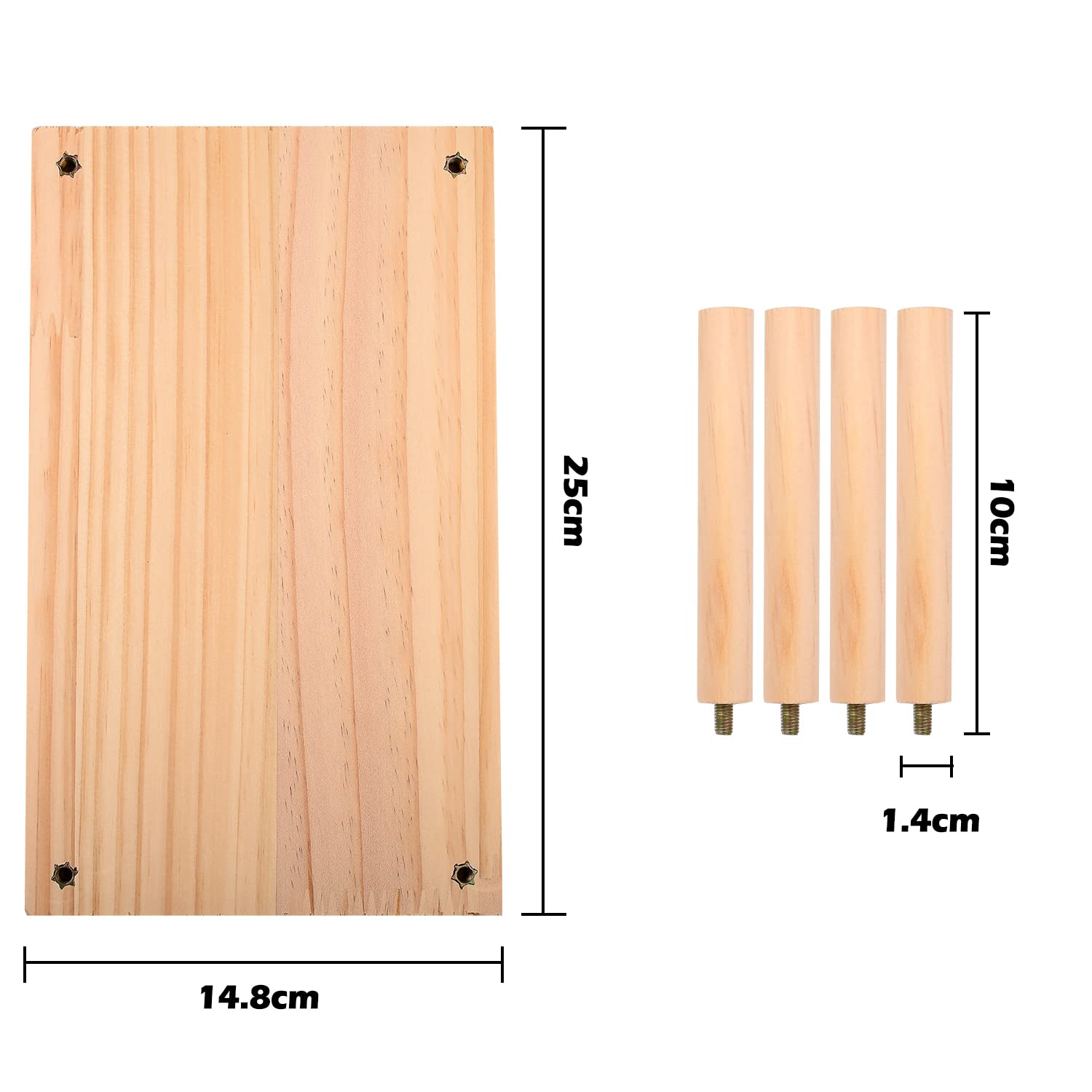 Piattaforma In Legno Per Criceti - Giocattolo Naturale Per Piccoli Animali - Foto 6