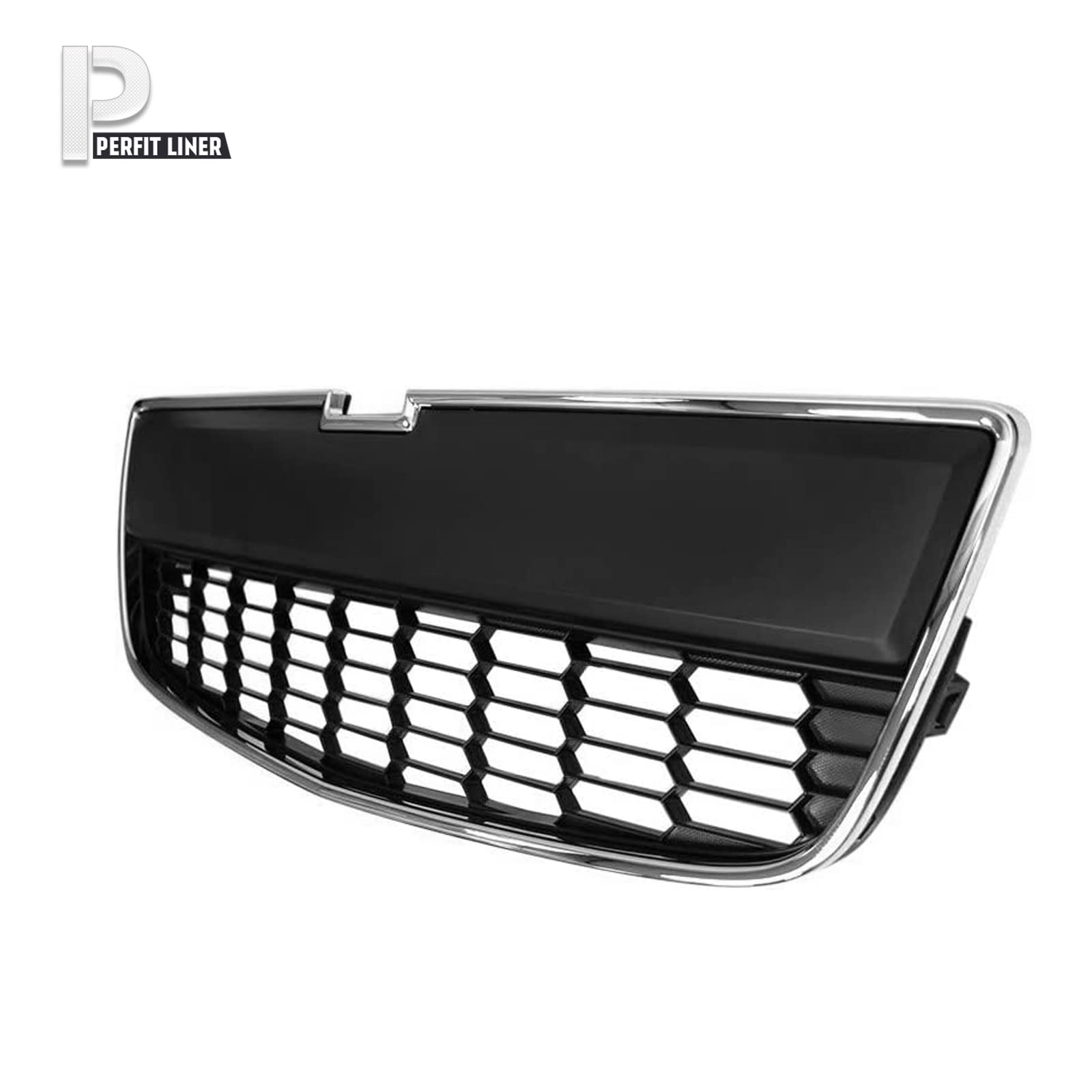 Amazon.com: Perfit Liner Front Bumper Lower Grille Grill Chrome 