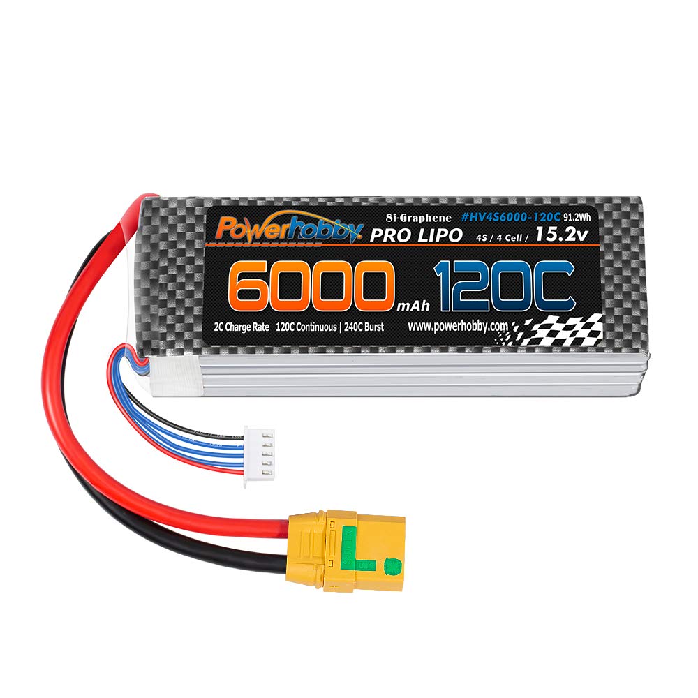 Amazon.com: Powerhobby 6s 22.8V 6000mah 120C Graphene + HV Lipo