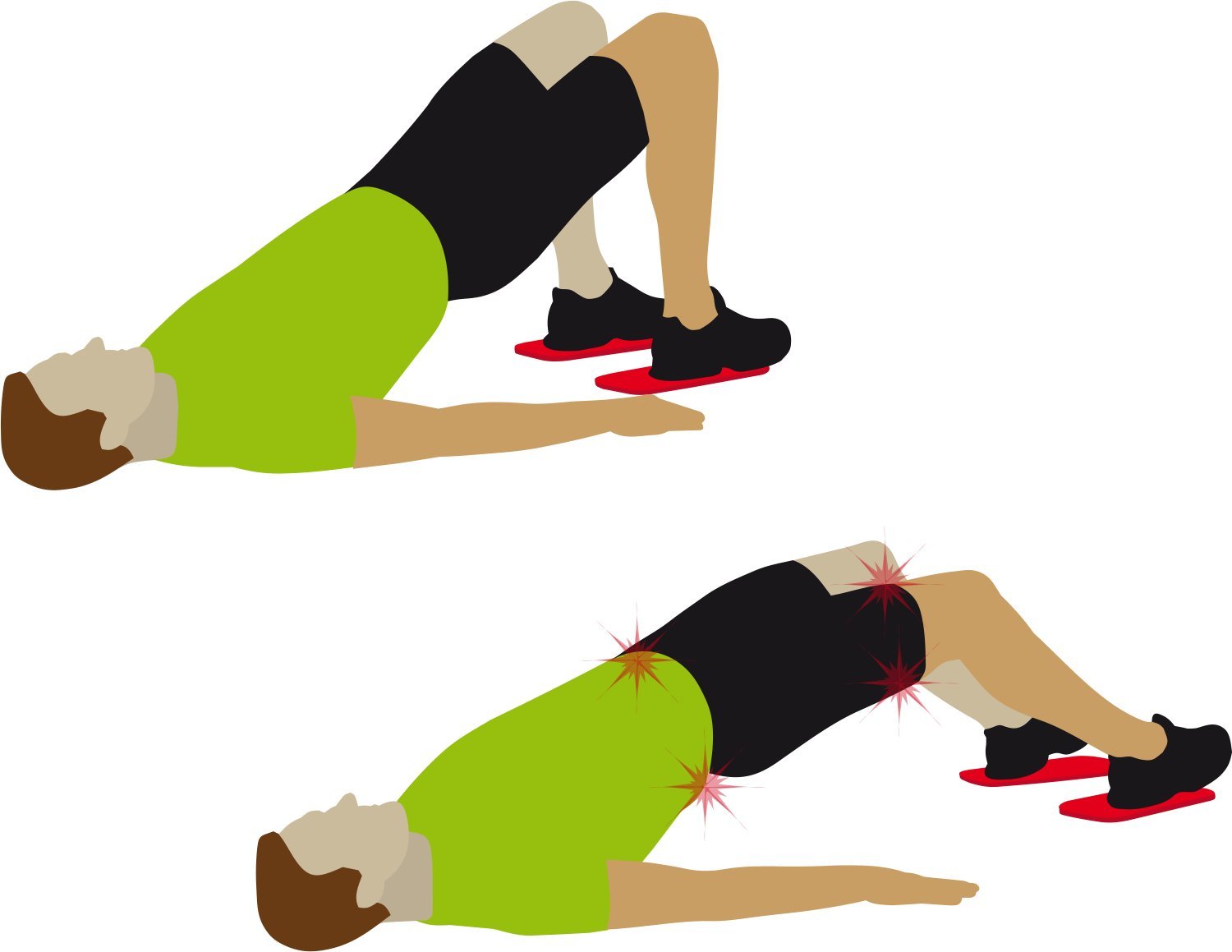 Sliding Discs Fitness – Core Slider Pads für Ganzkörpertraining & Bauchtraining – für glatte Böden – Heimtraining Zuhause für Frauen & Männer(1 Paar) inkl. Kurzanleitung und Trainingsplaner
