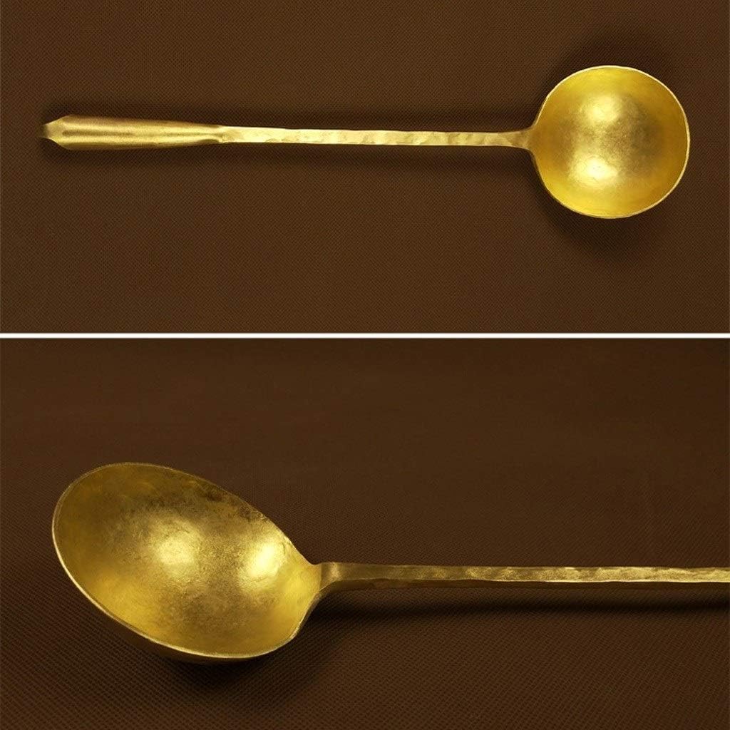 Dinner Spoons Quality Handmade Copper Ladle and Wok Spatula Set Pure Gauge Copper Retro Design Kitchen Tools ? Large Tablespoons