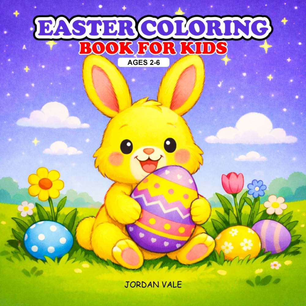 Easter Coloring Books for Kids Ages 2-6
