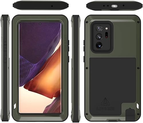 Miniatura 5 de LOVE MEI Funda para teléfono Galaxy Note 20 Ultra 0.18 oz, sin protector de pantalla de vidrio Carcasa rígida de cuerpo completo, resistente, a
