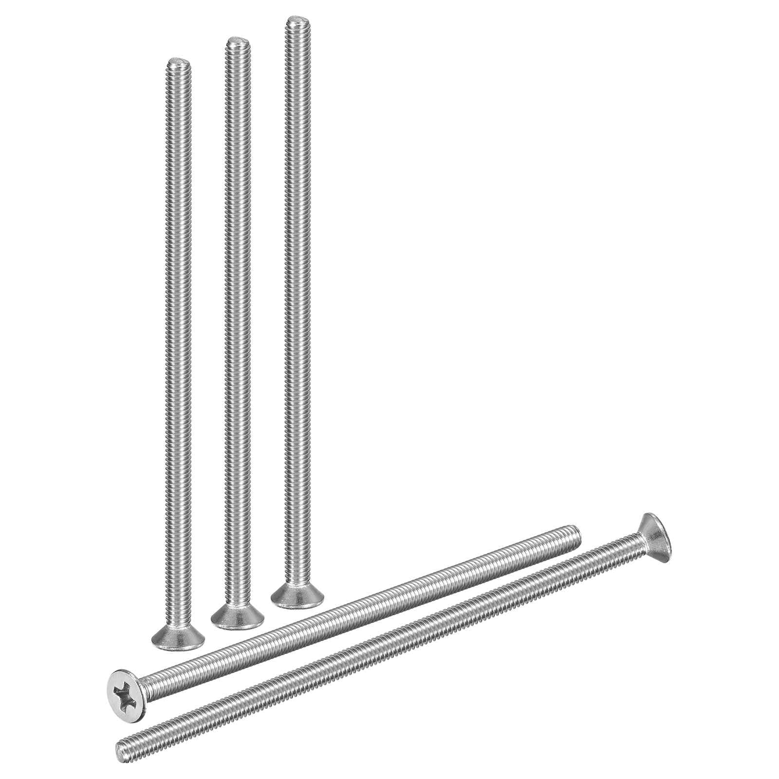 DTGN M4-0.7x90 Phillips Countersunk Head Bolt - 12pcs - Good for Outdoor Machinery Fastening Maintenance - 304 Stainless Steel Flat Head Machine Screw Bolt - Silver Color โ image 1