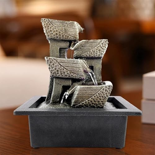 Miniatura 4 de Fuente de mesa para relajación fuente de agua fuente de escritorio decoración de agua accesorios para el hogar bola de Feng Shui fuente de oficina