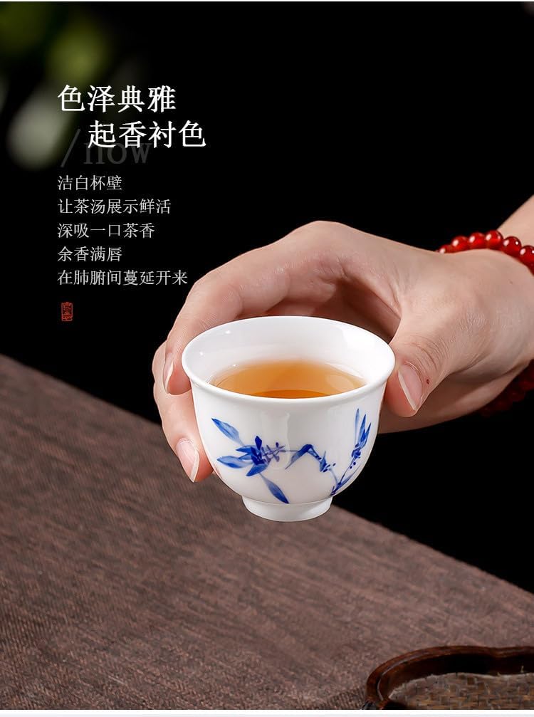 Retro-Style Blue and White Porcelain Tea Cup for Daily Use-style6
