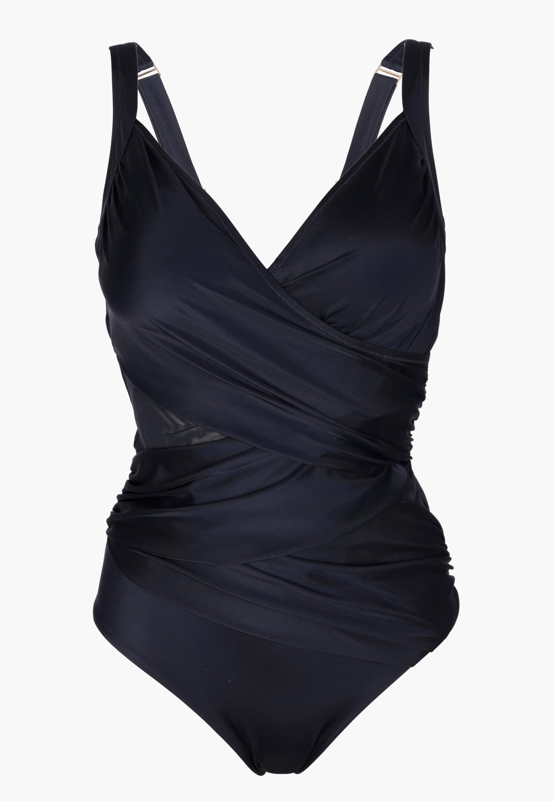 Lovable Costume Intero con Fodera Tecnica per Contenimento Printed Shaping Micro Donna, Nero 38C - 5C