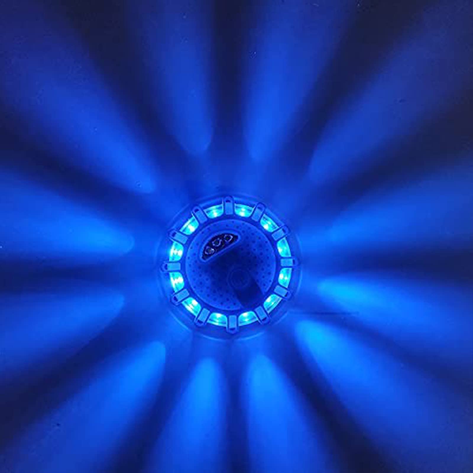 Bseical Lampada Emergenza Portatile per Auto, Luce Emergenza Auto LED Road Flares, Lampeggianti per Trattori Magnetici, Lampeggiante Magnetico Blu a Batteria Emergenza, Emergenza Muletto (Blu, 3 PCS)