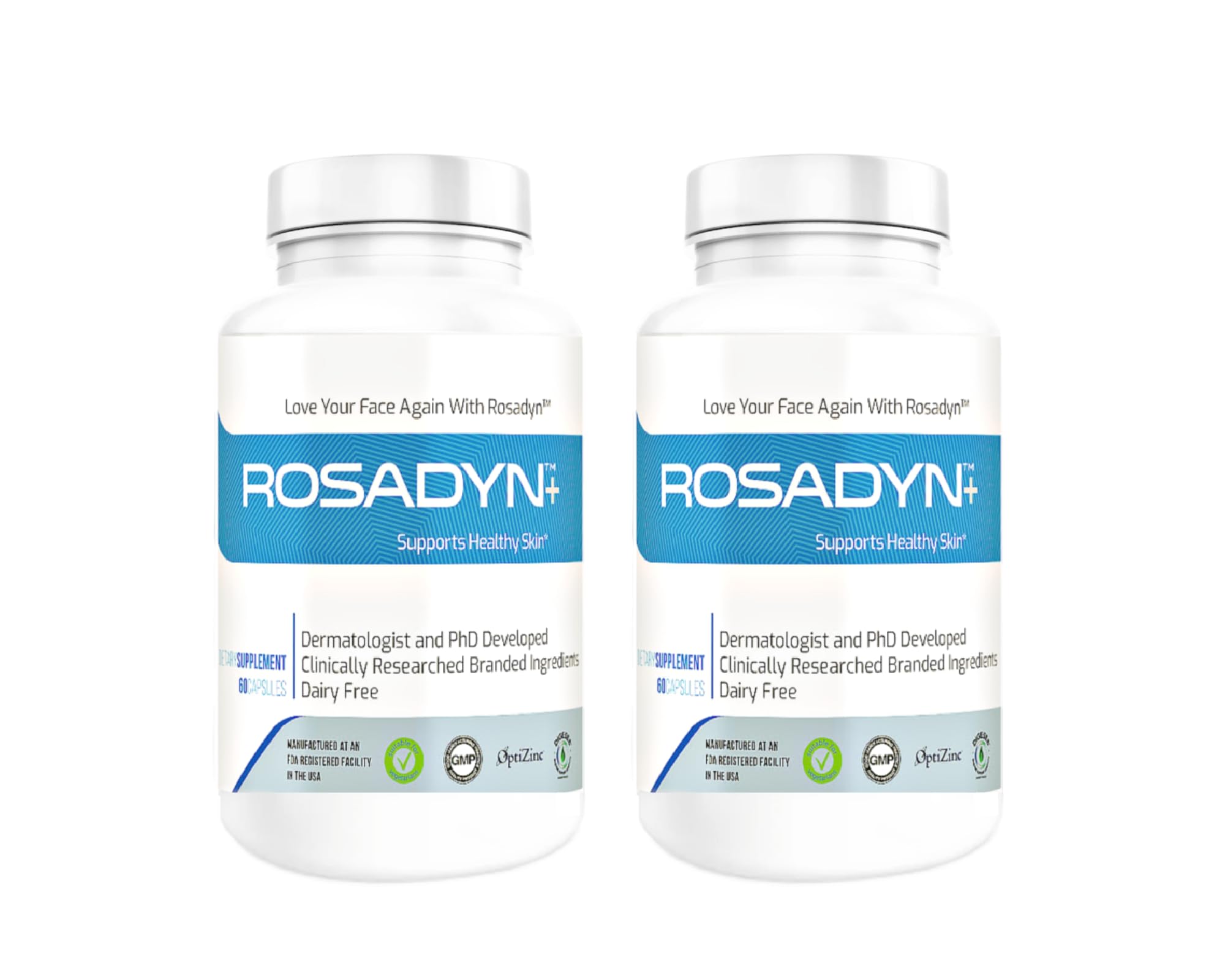 Rosacea Skin Care Supplement for Redness of Face, Eye and Nose | Targets The Root Cause of Symptoms