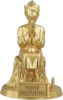Estátua Vovó Cambinda - Preta Velha Umbanda Candomblé (Cor Ouro)