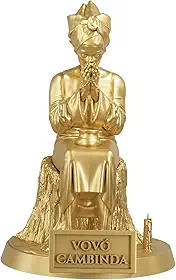 Estátua Vovó Cambinda - Preta Velha Umbanda Candomblé (Cor Ouro)