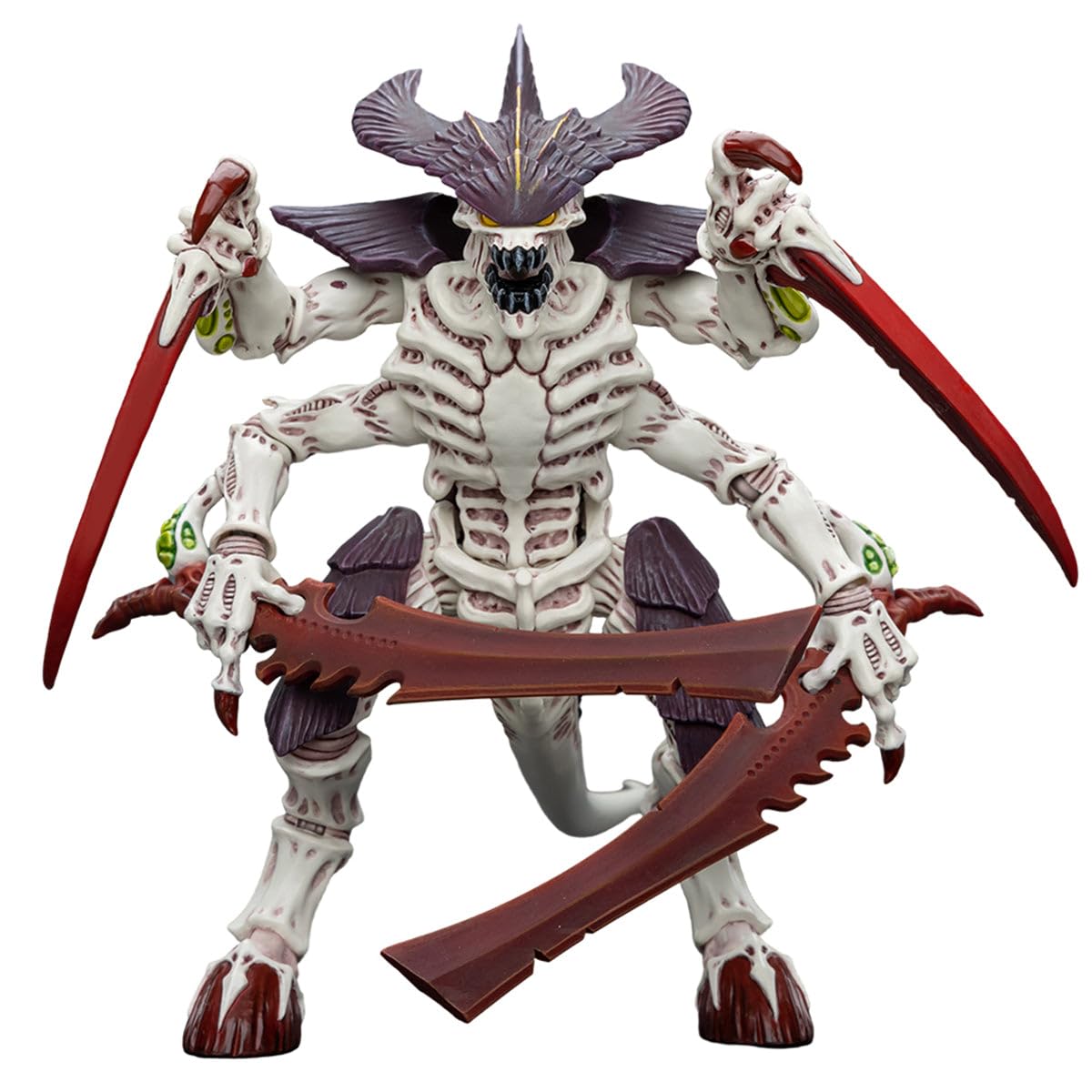 HiPlay JOYTOY 1/18 Warhammer 40,000 Tyranids Hive Fleet Leviathan Tyranid Warrior with Boneswords JT7004 Action Figures Collection Model Gift