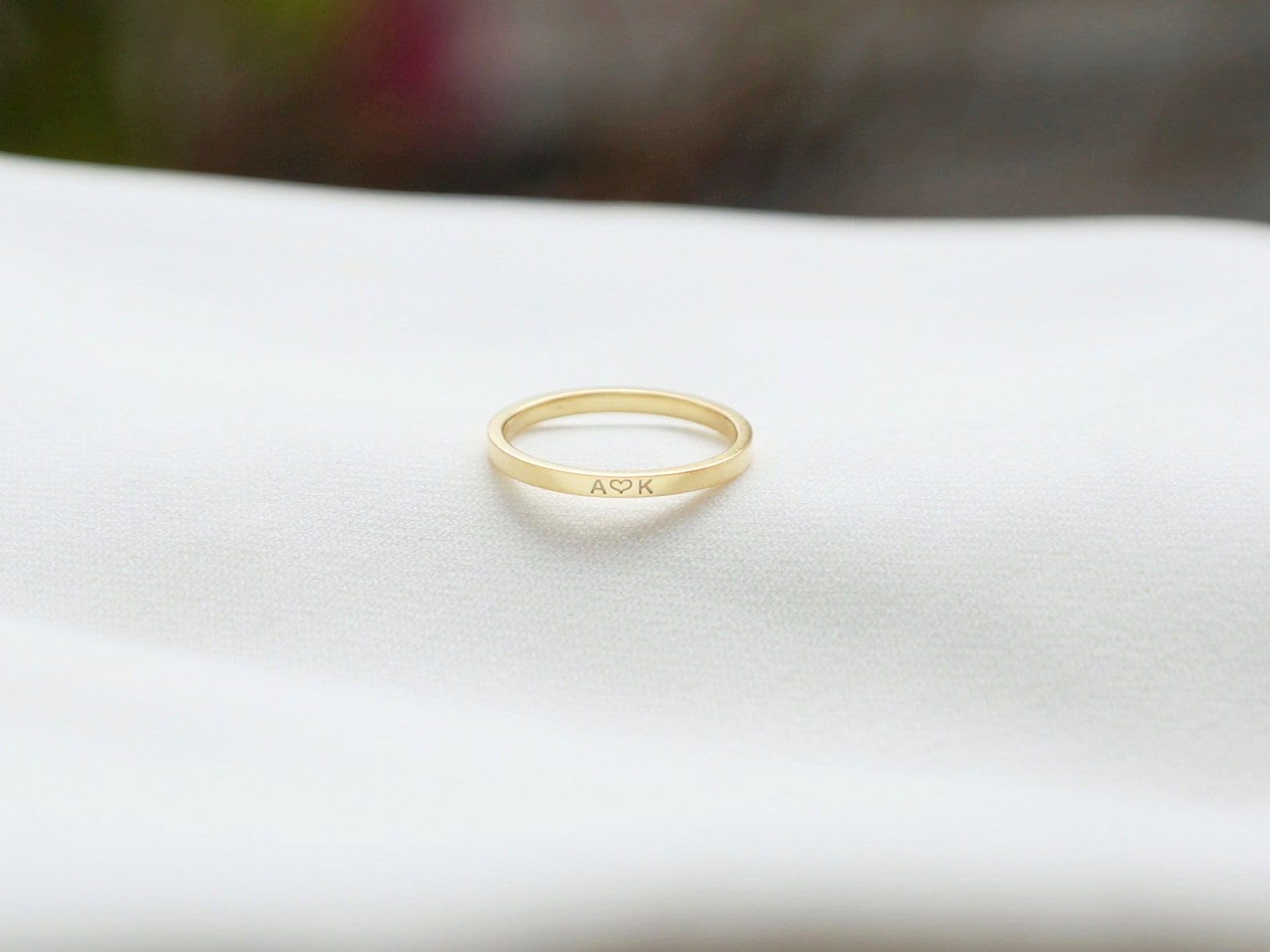 Mejor amigo personalizado anillo 925 anillo de la promesa de plata de ley para el amigo nombre grabado personalizado compromiso de la clase personalizada Minimista aniversario hecho