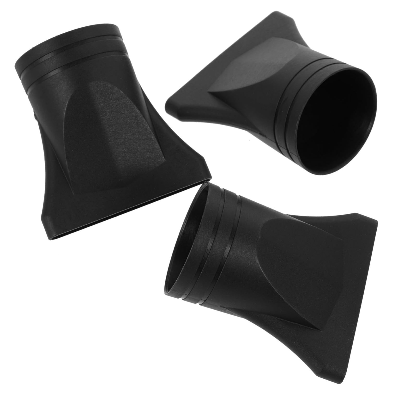 FONDOTIN 3Pcs Dryer Nozzle Replacement Plastic Hair Dryer Diffuser Nozzle for Professional Hairdressing Salon Styling Tool Compatible with Outer Dryers