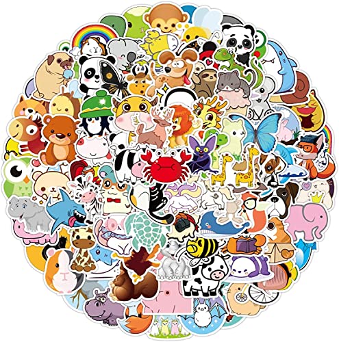 ステッカー 動物のテーマ100枚セット 防水 デカール スケートボード スーツケース ギター スノボ 水筒 パソコン スマホケース スケボー ノートパソコン カー 自転車 バイク ヘルメットなど適用