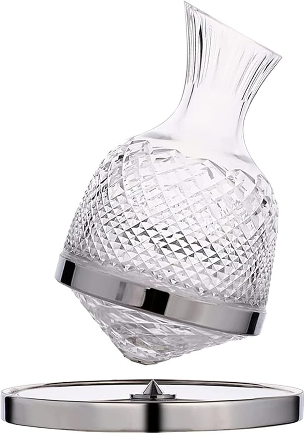 Crystal Glass Wine decanter Top Spinning Wine Decanter