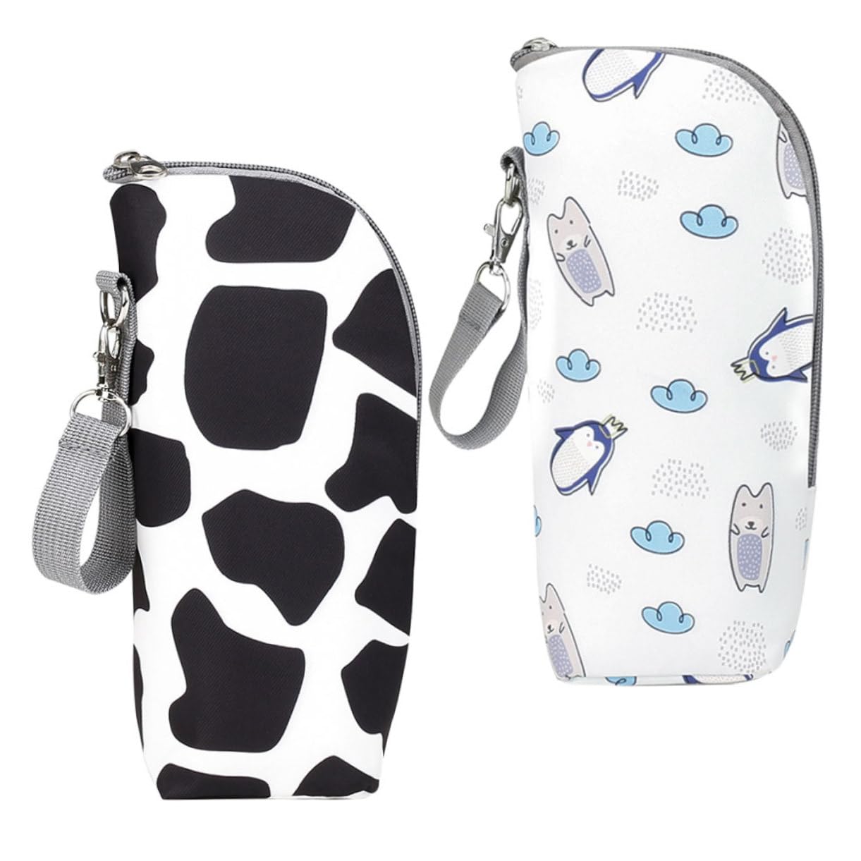 ifundom 3 Set Di Borse Termiche Portatili Per Biberon Eleganti Organizer Per Conservare Biberon Per Bambini Con Cerniera Calde O Fredde Per Gite 2 Pezzi * 3