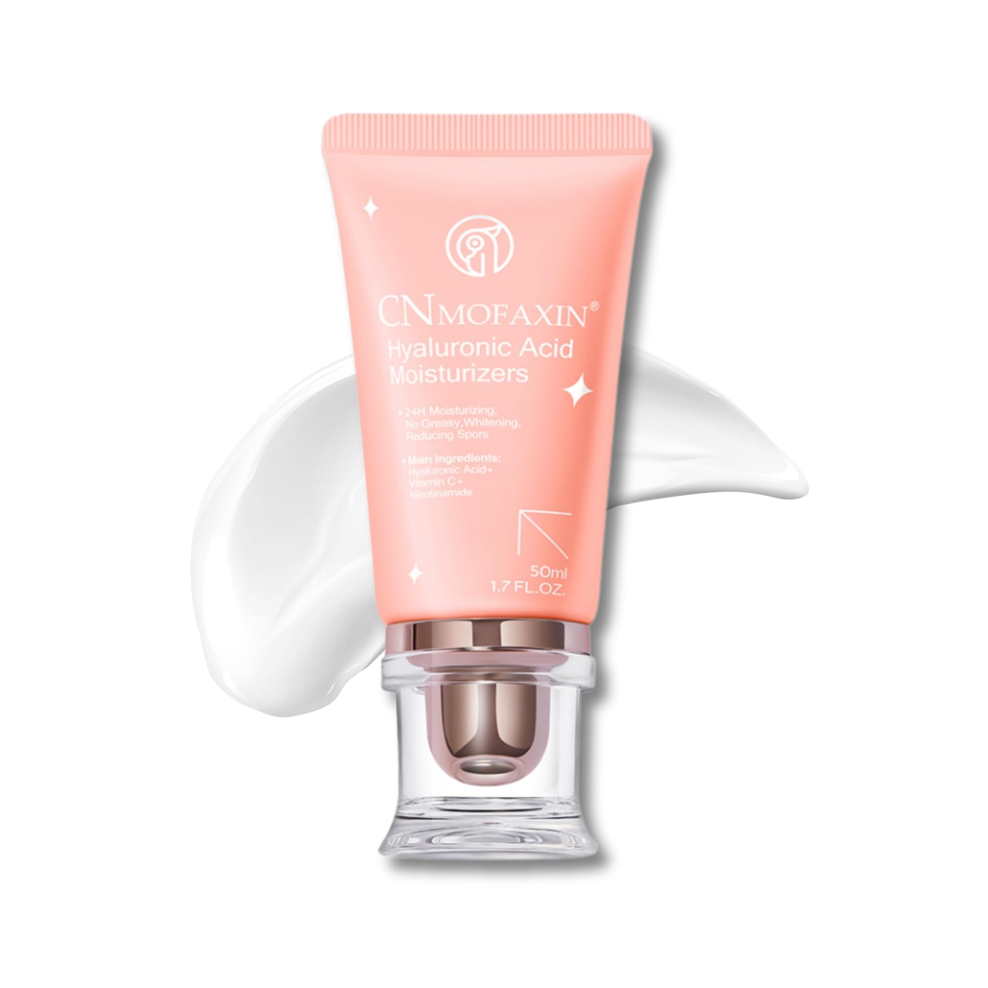 Hyaluronic Acid Cream 50ml - Face & Body Moisturizer with Vitamin C, Niacinamide & Vitamin E - 24H Hydration, Anti Aging, Non-Greasy Lotion for Even Tone, Smooth Texture & Radiant Skin