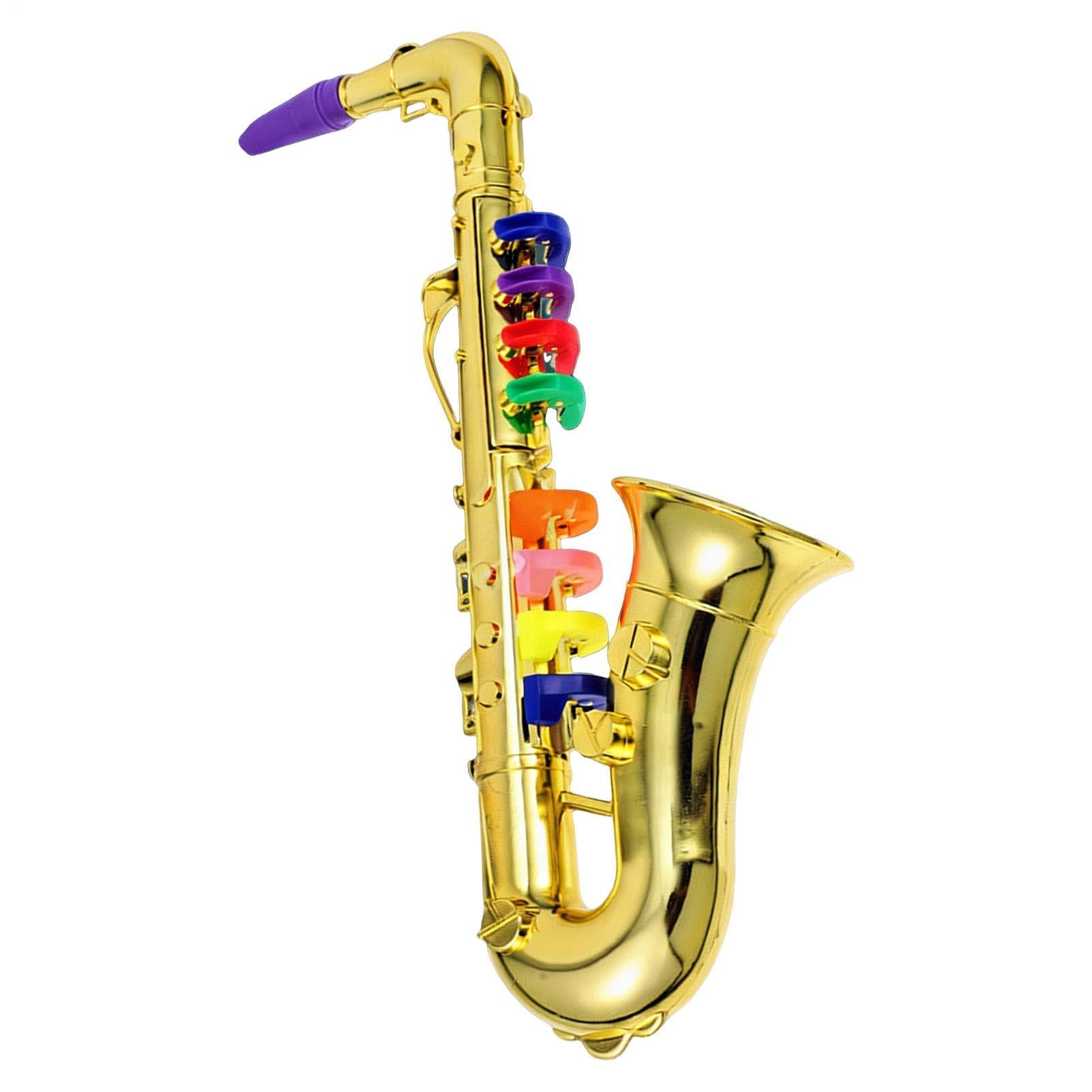 Kindersaxophon, Musikinstrument für Kinder, Spielzeug-Saxophon, für & Mädchen – Geburtstag, Feiertag, Schulaufführung, Bühnenauftritt, Rollenspiel, Talent-Show