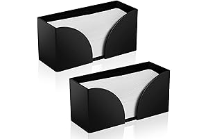 2-Pack Black and Clear Paper Towel Dispenser