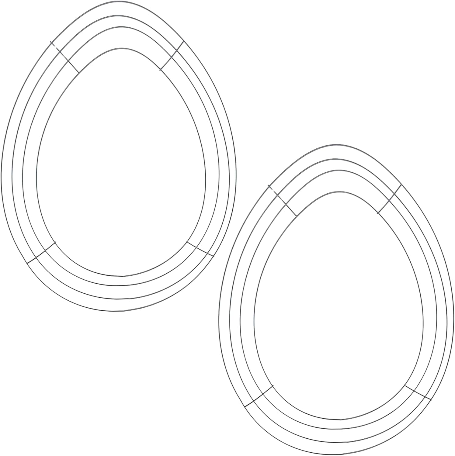 KD Egg Shaped Wreath Forms, Easter Spring Summer Holiday Party Gifts Favor Frame