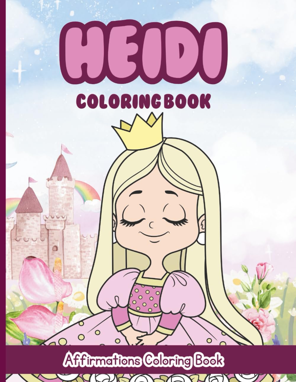 Heidi Coloring Book: Affirmations Coloring Book, A Creative Journey of Positive Empowerments