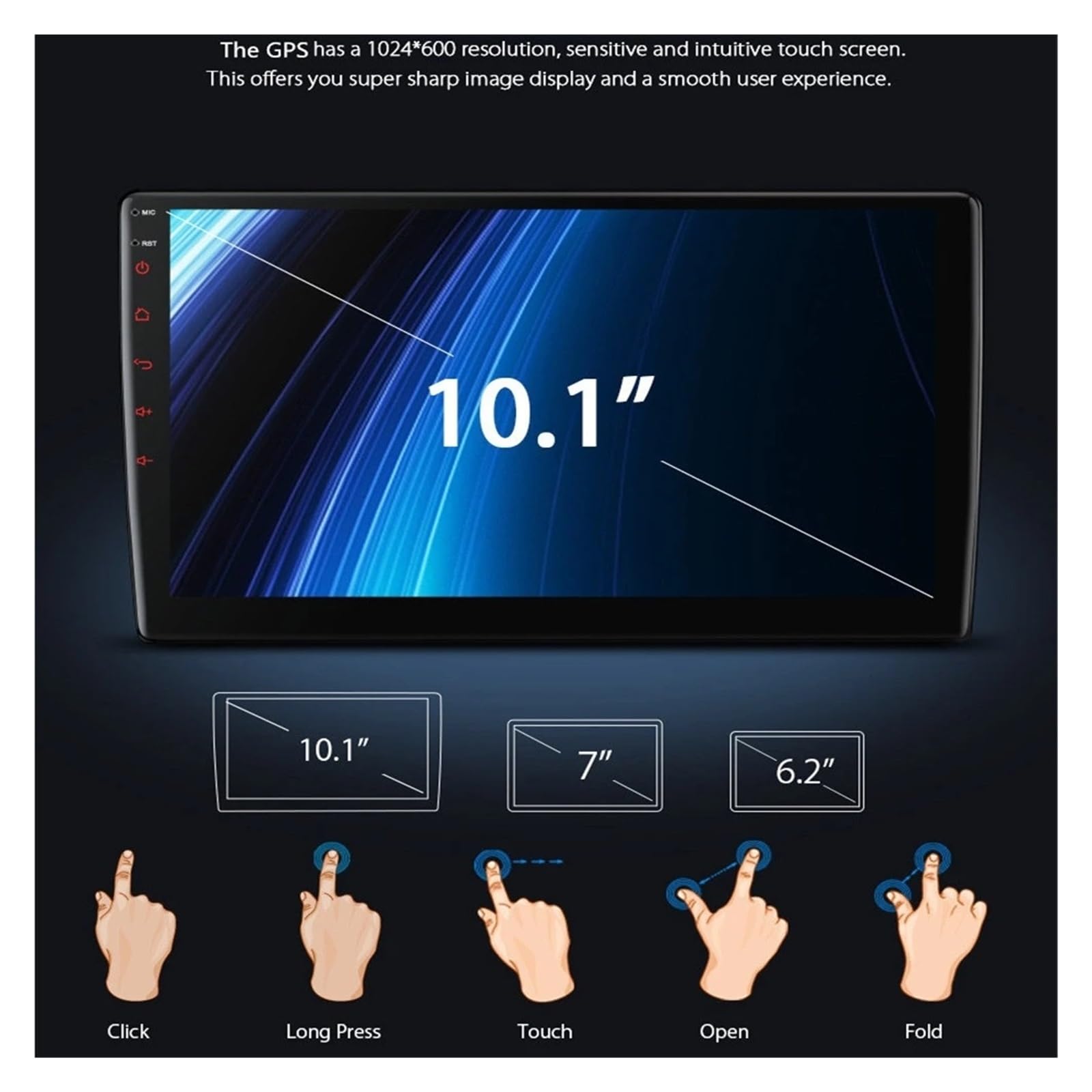 Moniteur D'appui-tête De Voiture 10,1 Pouces Tablette PC 4K WiFi Lecteur Vidéo Moniteur 1G RAM 16GB HDMI IR AV FM Télécommande De Jeu(2 pcs)
