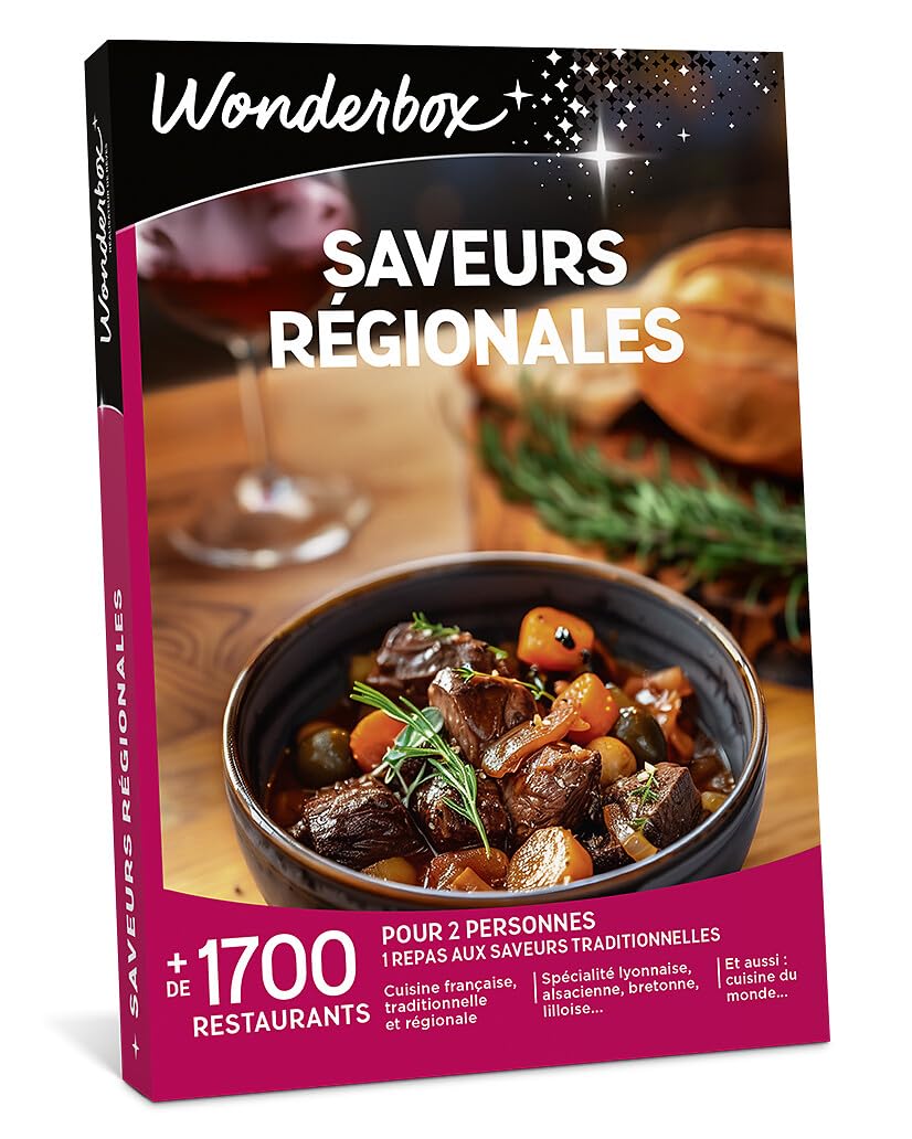 WONDERBOX - Saveurs Régionales - Coffret Cadeau - Idée Cadeau Gastronomie