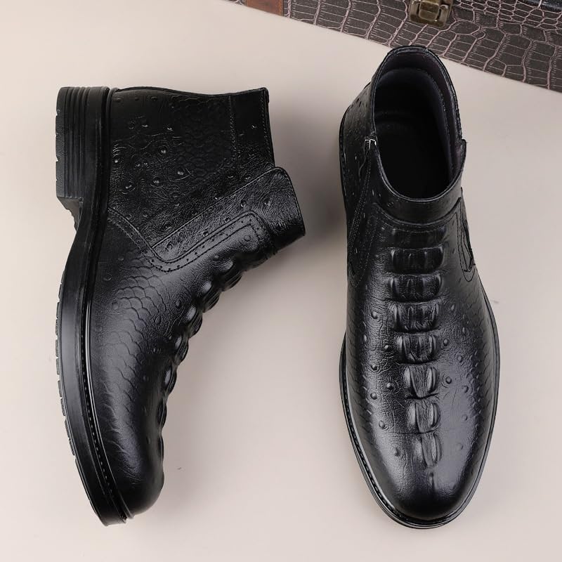 Formal Shoes Dress Oxford for Mens Prom Comfort Orthopedic Party Pointed Toe Luxury Leather Slip On Non Slip Rubber Sole Low Top Uniform3