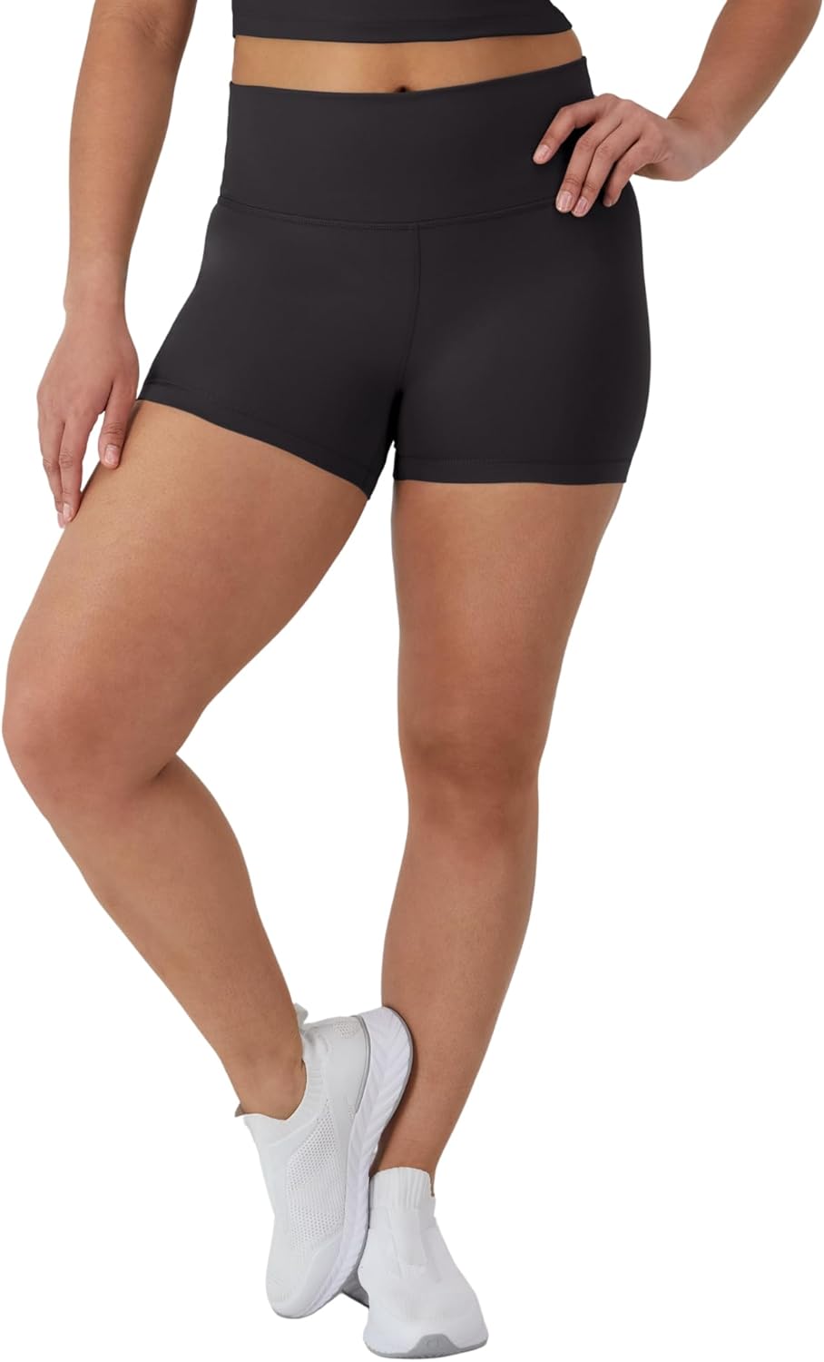 Hanes Women’s Moves Leak Protection Bike Shorts with Built-in Underwear, Moisture-Wicking & Odor Control, 3” Inseam