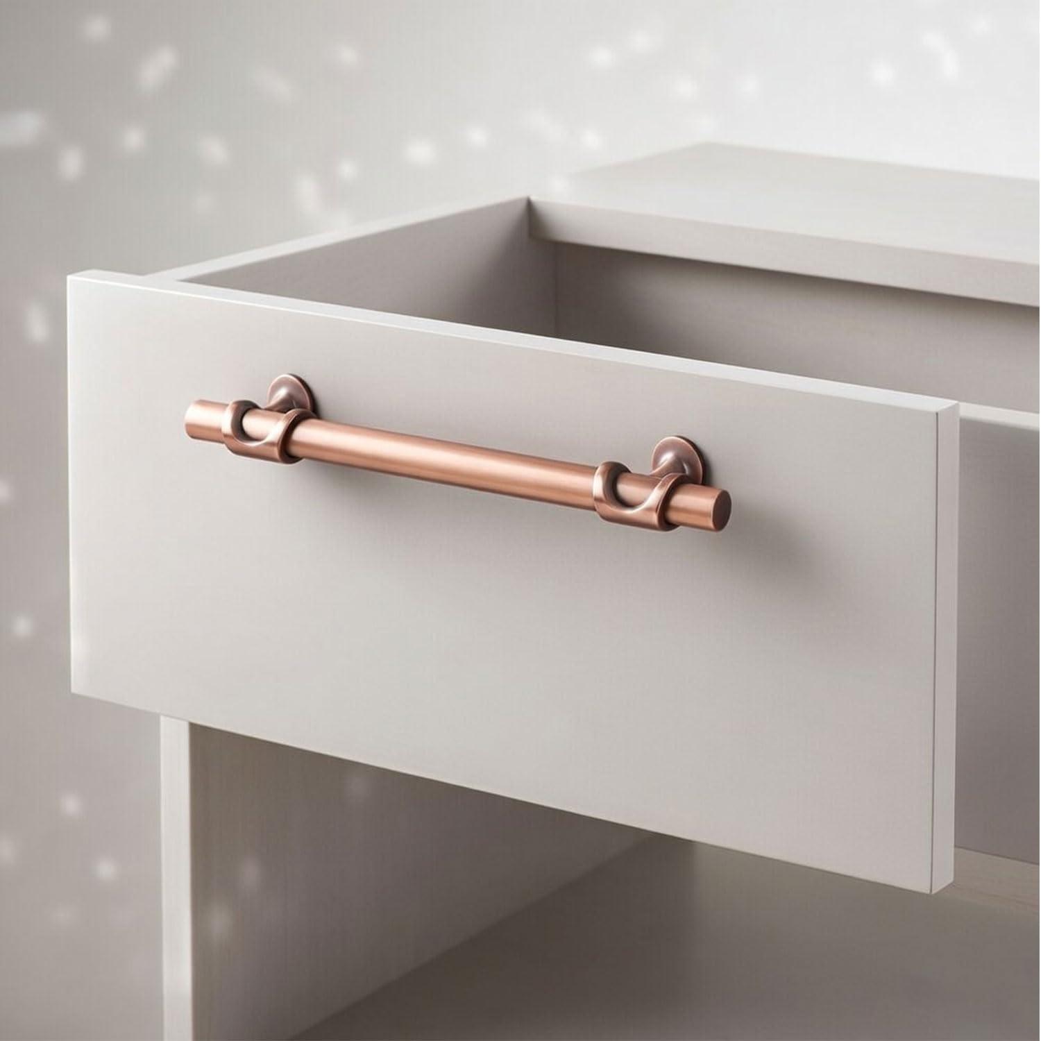 ARSİN Soft Parlak Antik Bakır Çekmece Kulp 128 mm Modern Dolap Gardırop Vestiyer Mutfak Kapak Kulbu