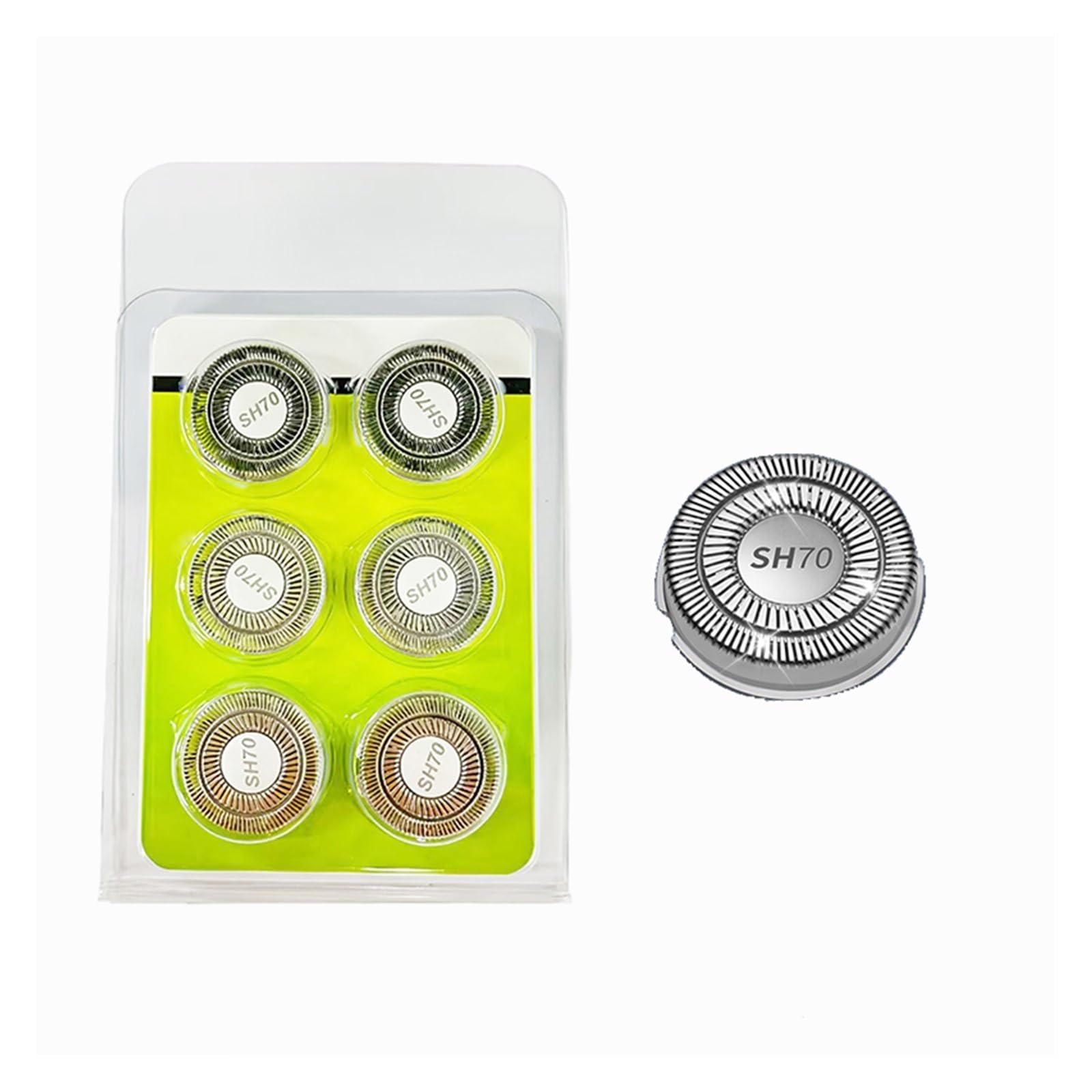 Cuchillas Dobles SH70 Mejoradas, Compatibles Con Norelco, Cabezales De Repuesto 7000, Compatibles Con Philips, Compatibles Con Norelco, Afeitadora S7010 S7310 S7370 S7350(SH70 9PCS)