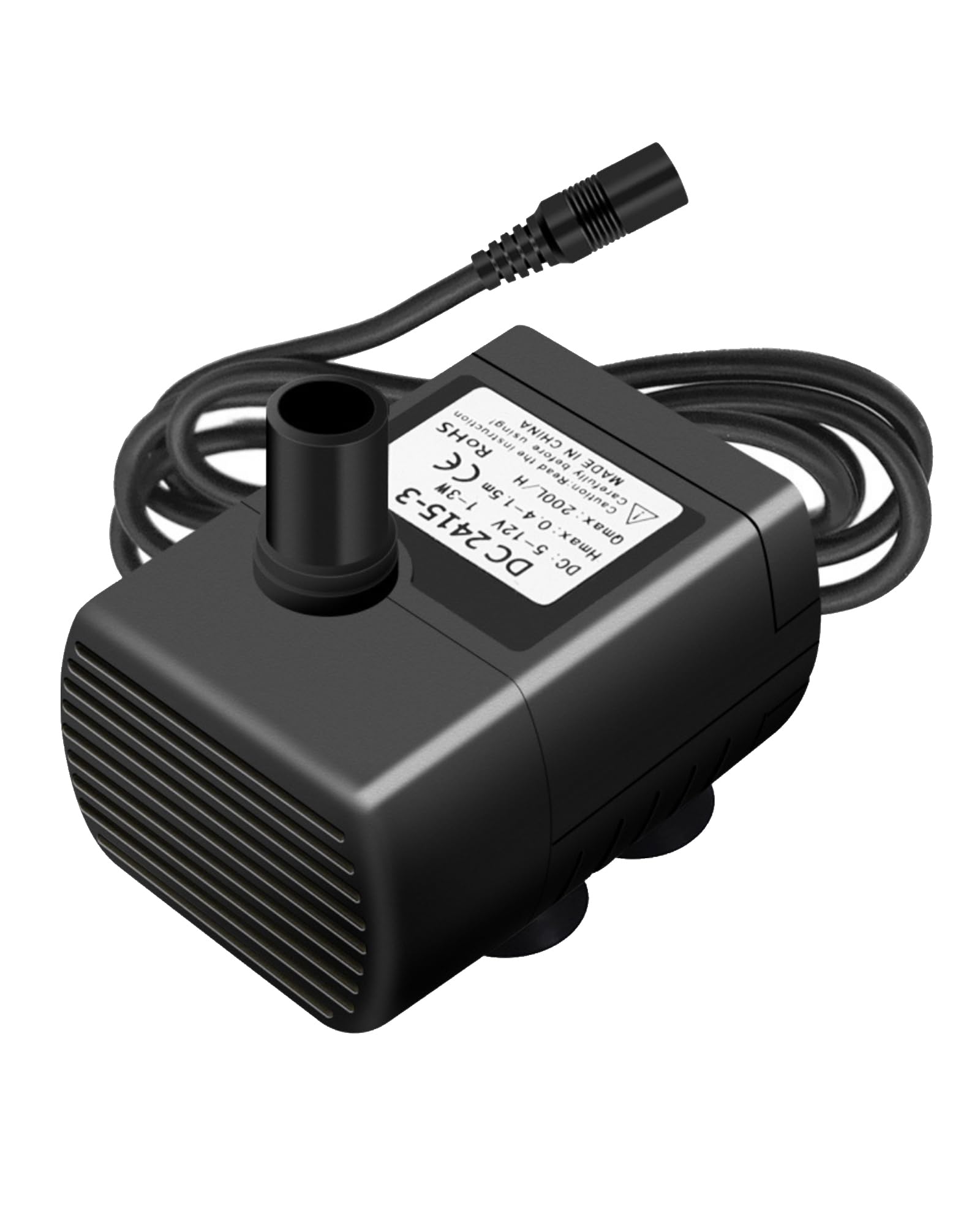 PROOTS 52GPH Hydroponic System Mini Submersible Pump – 5-12V DC Ultra Quiet for Aquariums, Fountains & More – 5 Ft Max Head