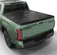 Toptiny HTF034 Hard Folding Tonneau Cover for 2022-2026 Toyota Tundra 5'6" Bed w/OE Rails - Secure, Weatherproof
