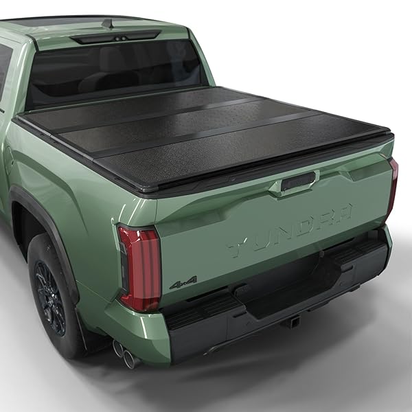 Hard Folding Truck Bed Tonneau Cover HTF034 Fits 2022-2026 Toyota Tundra 5‘6" Bed w/OE Rail System (66.7")