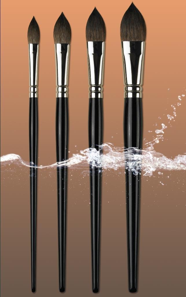 Pro Arte Series 50 Artist Pure Squirrel Kazan Wash Paint Brush Range (Small)
