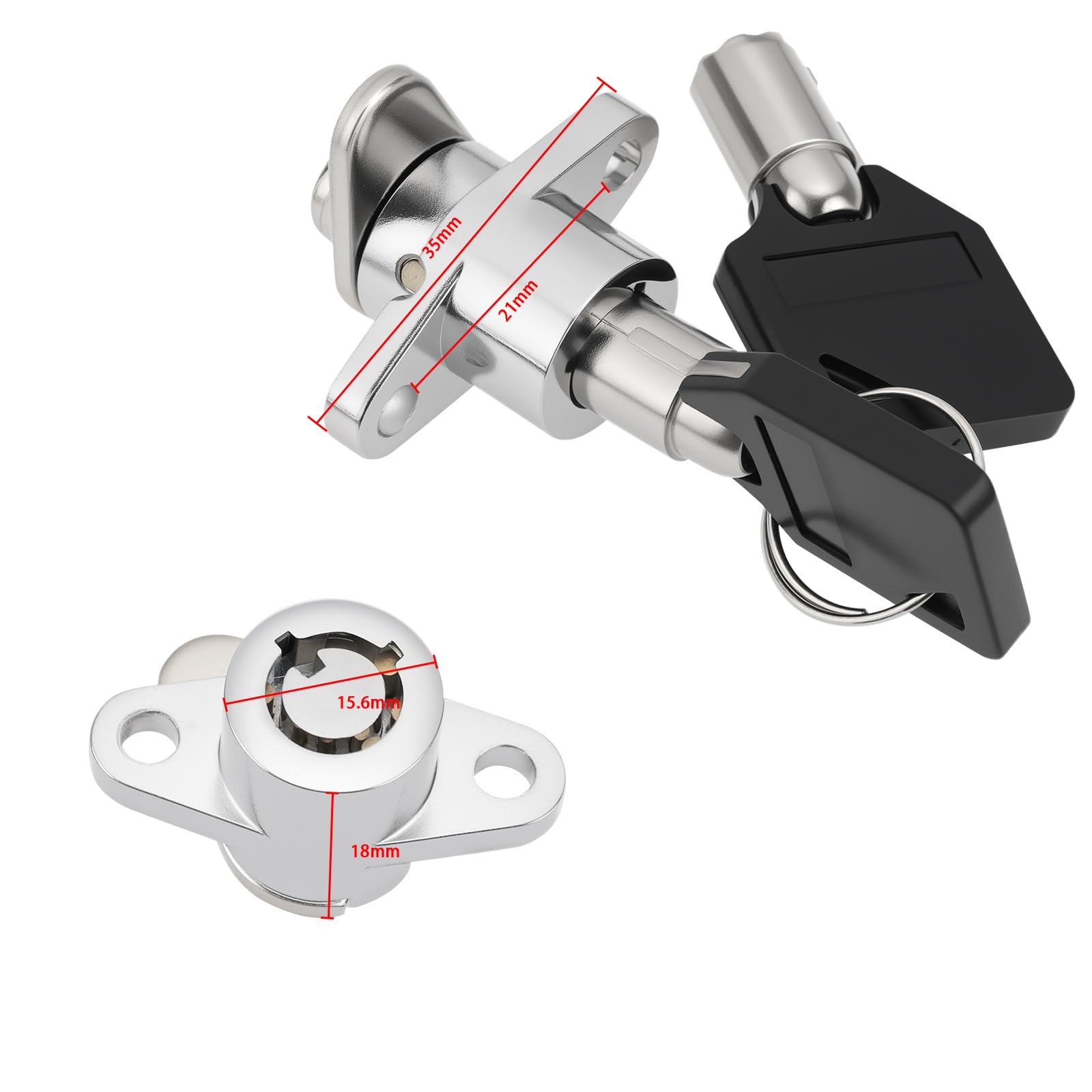 The Lord of the Tools Set di 2 serrature per borse laterali con 2 chiavi rigide per borse laterali compatibili con modelli Harley-Davidson Touring FLH/T 1993-2013