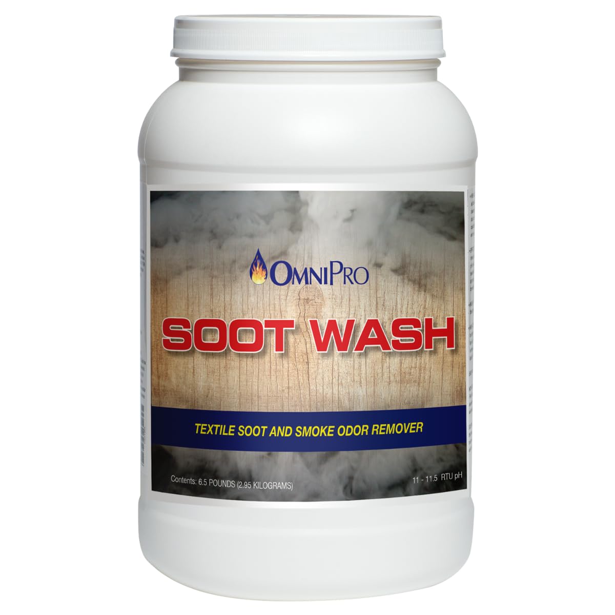 OmniPro Soot Wash, Textile Soot & Smoke Odor Remover and Cleaner, 6 Lbs