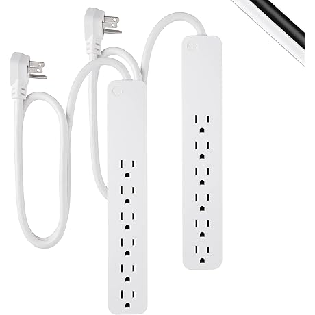 Pro 6-Outlet Surge Protector: Shield Your Electronics from Power Surges