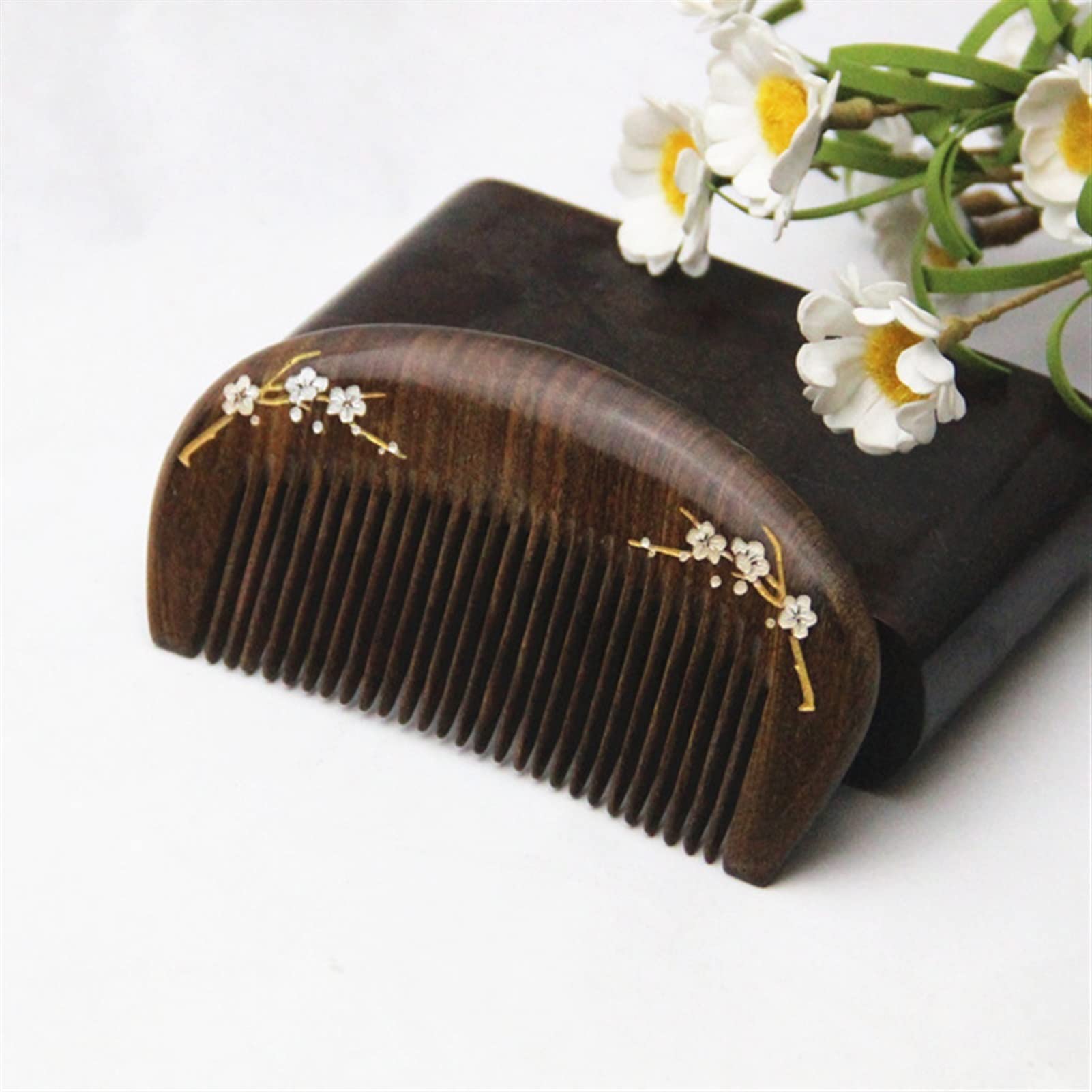 MRKU Peines para el Cabello, 1 Paquete, Peine de Madera, Peine de Bolsillo para la Cabeza, Peine de Masaje, Accesorios para peinar el Cabello para Mujeres y niñas, Cepillo para el Cabello