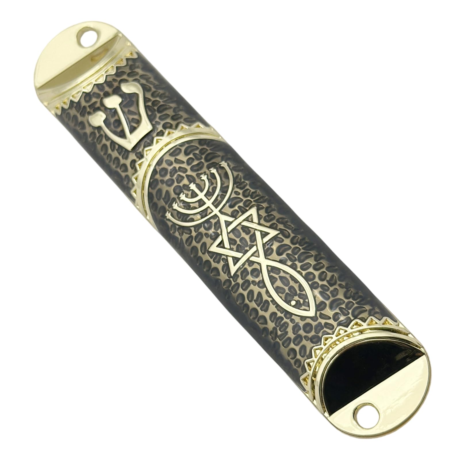 TQUXNGA Metal Mezuzah for Door Jewishes Door Case Messianic Seal Holy Lands Mezuzahs House Warming Blessing Gift Metal