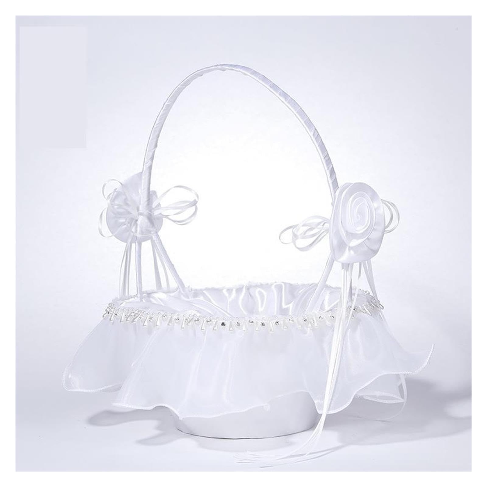 1pcs Wedding Flower Girl Basket Per Matrimoni