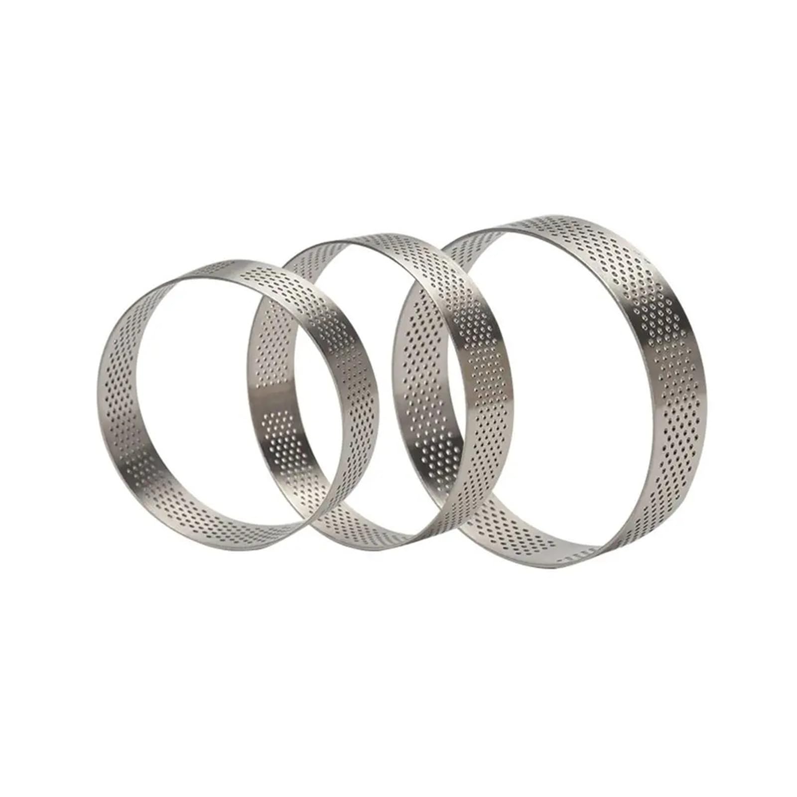 Stampo for crostata con anello for crostata in acciaio inossidabile perforato fai-da-te(15cm)