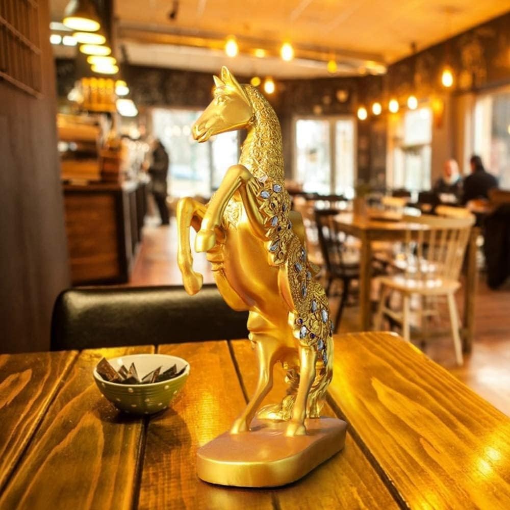 Amazon.co.jp: Eculcki 金運アップ 置物 オブジェ 馬 かっこいい