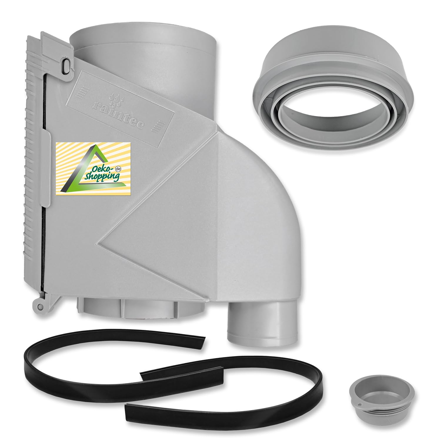 Filtro de agua de lluvia para depósito de lluvia, barril de lluvia y otros tanques de agua de lluvia, cisternas y tanques de tierra, alta eficiencia y mejor efecto de filtrado, juego de 2 unidades en