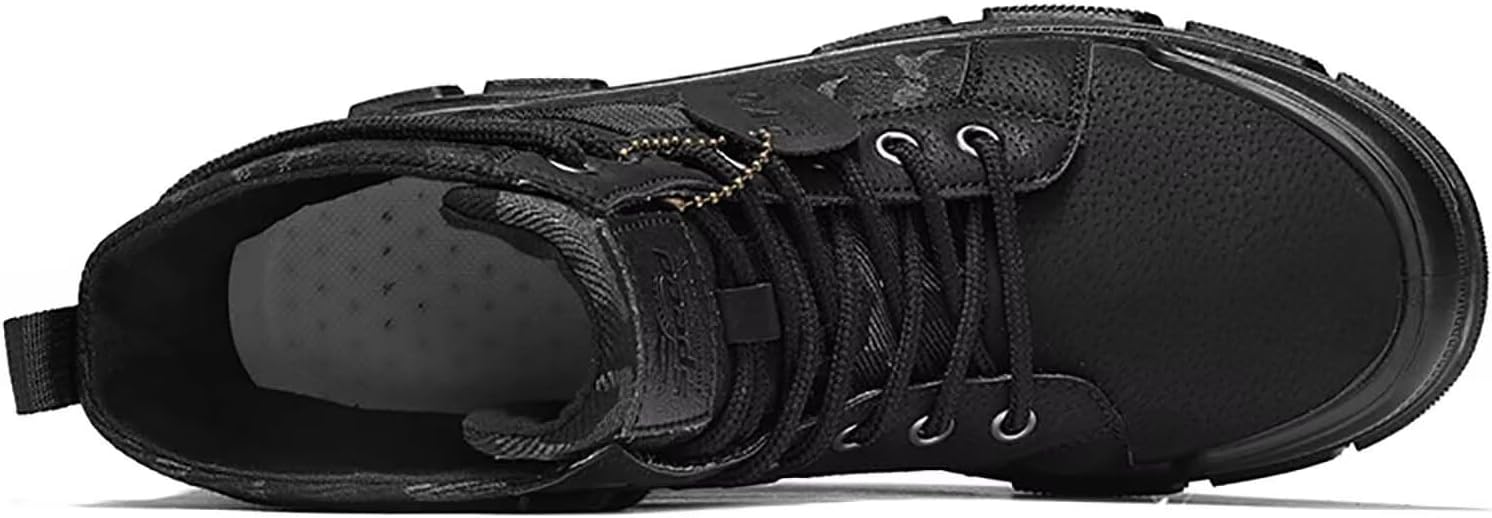 TERBOFIN Tactical Military Boots for Men Comfort Combat Boots Lightweight Camouflage Mid-top Canvas Boots with Soft Out-sole for Casual Work Walking