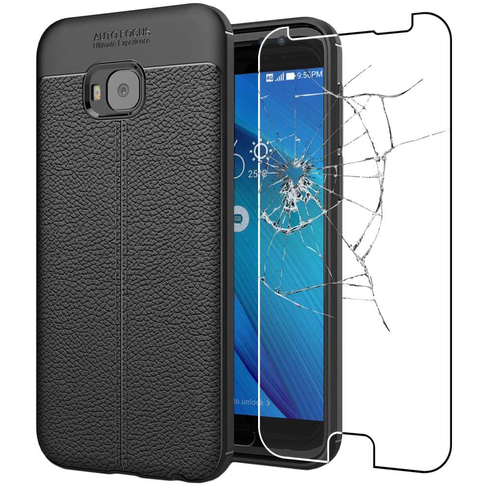 KARTXITAI Cover Compatibile con ASUS Zenfone Max Pro (M1) ZB601K Custodia Trasparente Slim in Silicone TPU con Assorbimento degli Urti e Anti-Graffio-Gatto farfalla